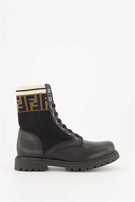 fendi logo sock boots|fendi trekking boots.